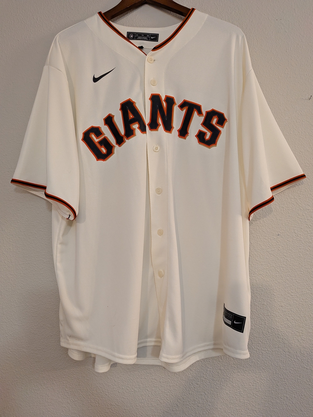 Nike Cream San Francisco Giants Jersey Willie Mays #24 XXL (A Couple Marks)